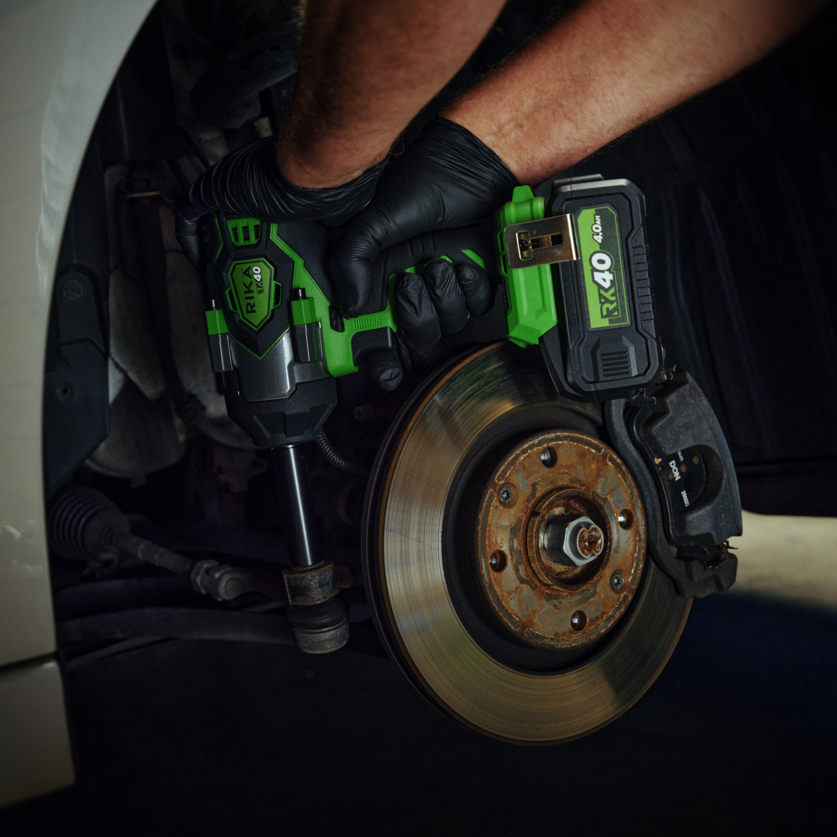 Rikä RK40 40V 1/2in Cordless Mid-Torque Impact Wrench | 1000Nm Nut-Busting Torque | Friction Ring | Brushless Motor | Body Only